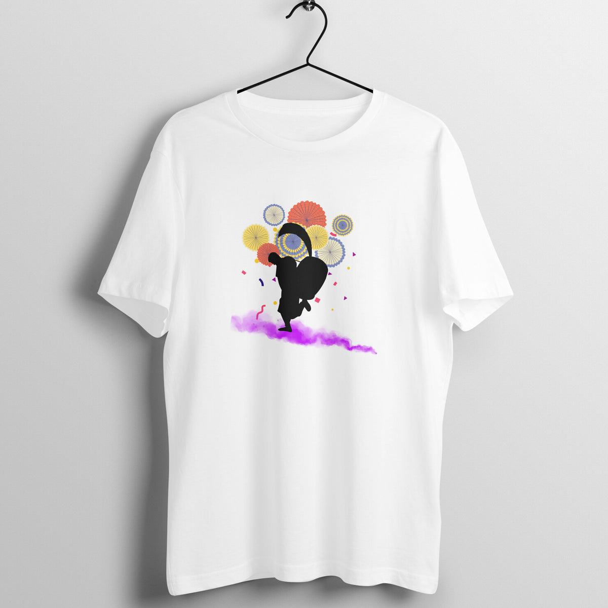 Dhaki Dance Men's T-Shirt - Celebrate Durga Puja in Style
