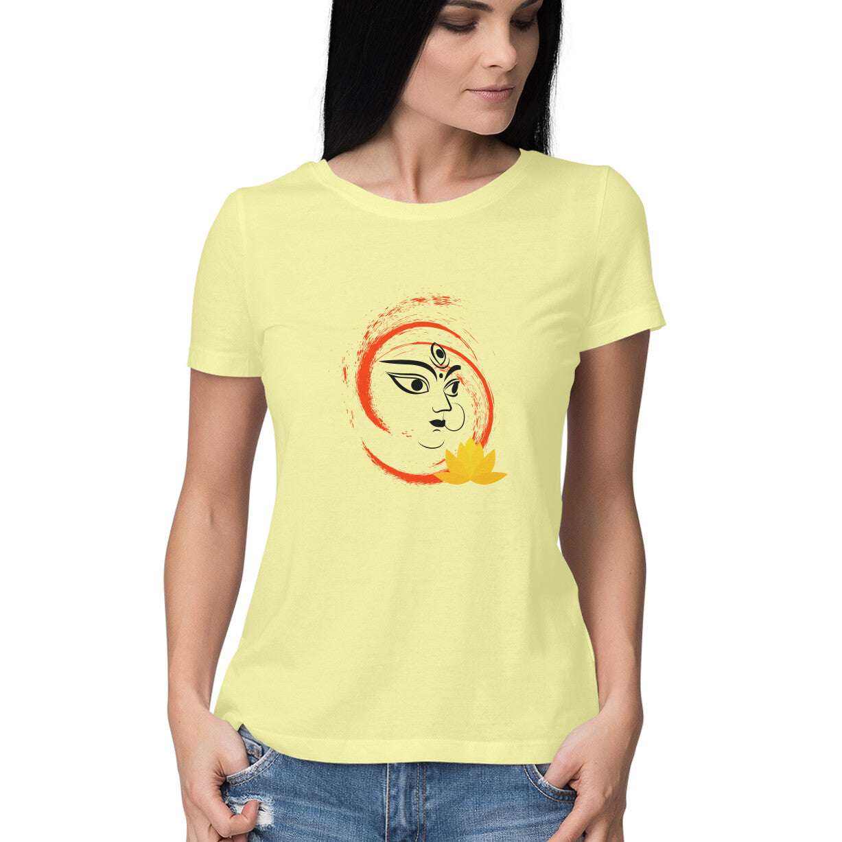 Powerful Mother Goddess Women's T-Shirt - Circle of Life Design