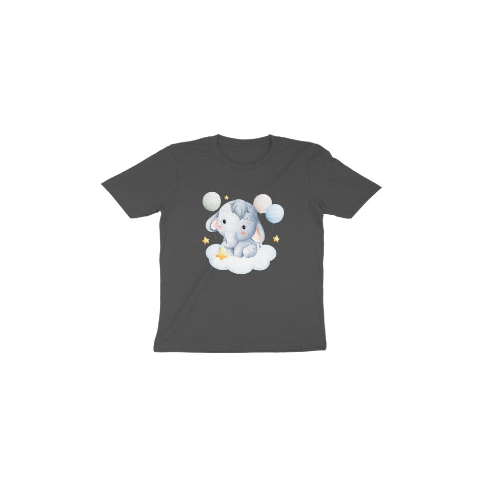 Adorable Baby Elephant and Balloons Toddler Tee