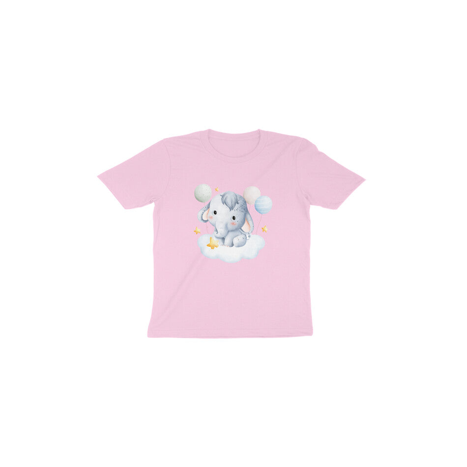 Adorable Baby Elephant and Balloons Toddler Tee
