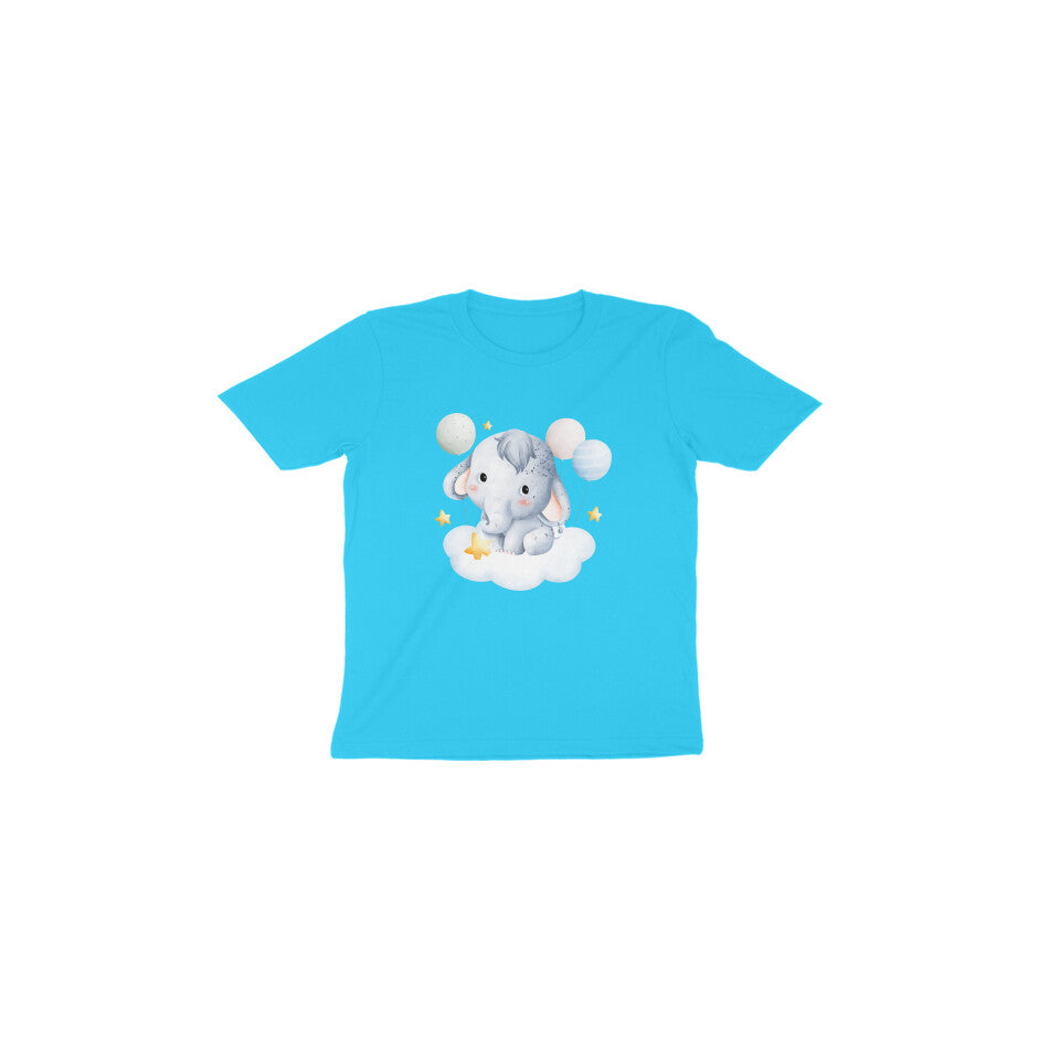 Adorable Baby Elephant and Balloons Toddler Tee