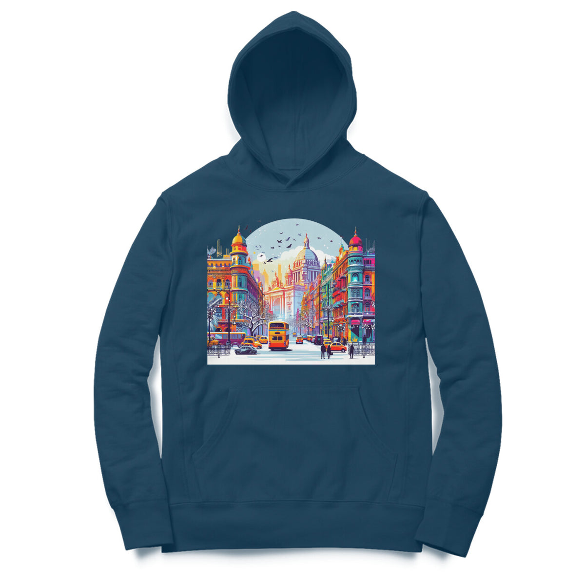 Kolkata Dreams Unisex Printed Hoodie - Urban Fantasy Edition