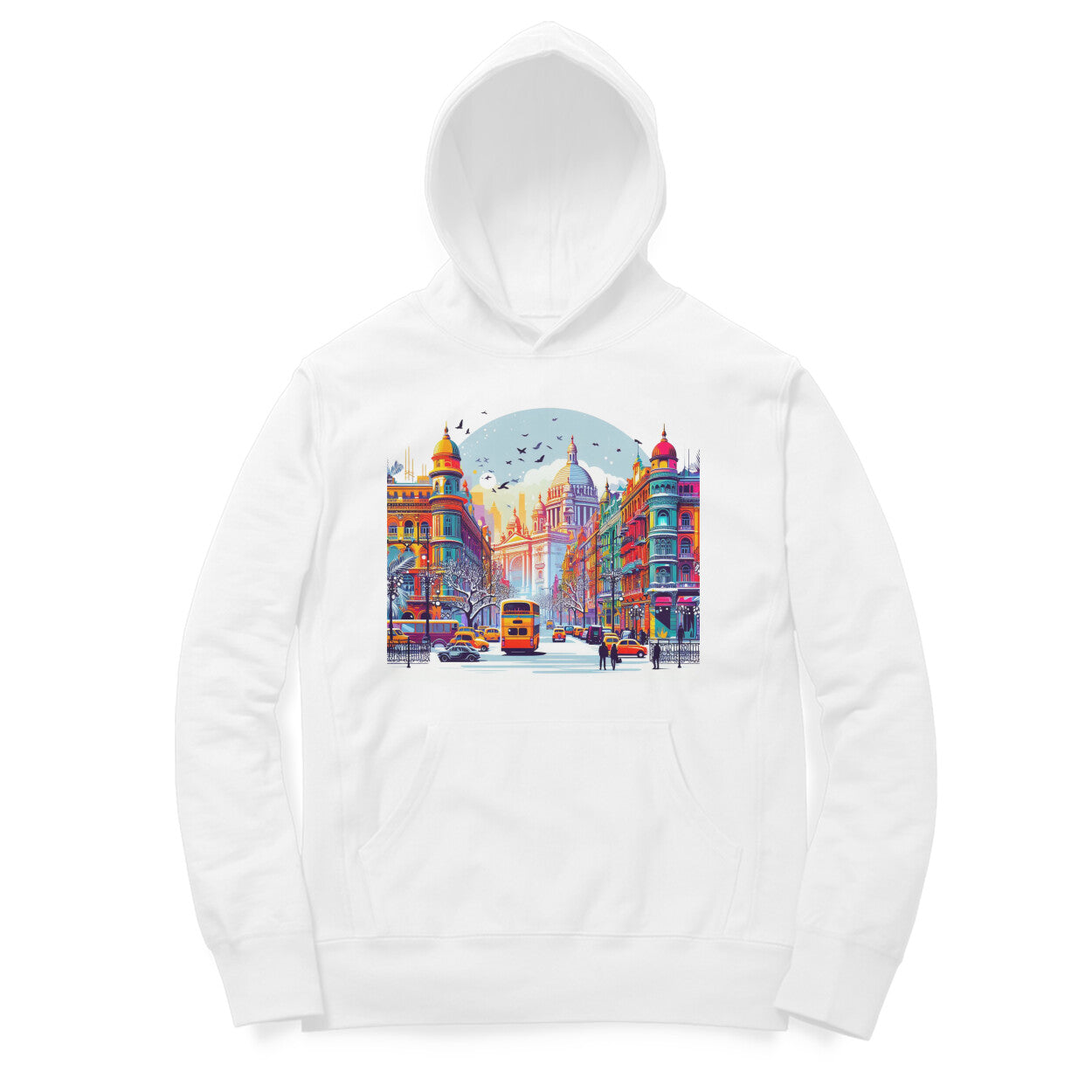 Kolkata Dreams Unisex Printed Hoodie - Urban Fantasy Edition