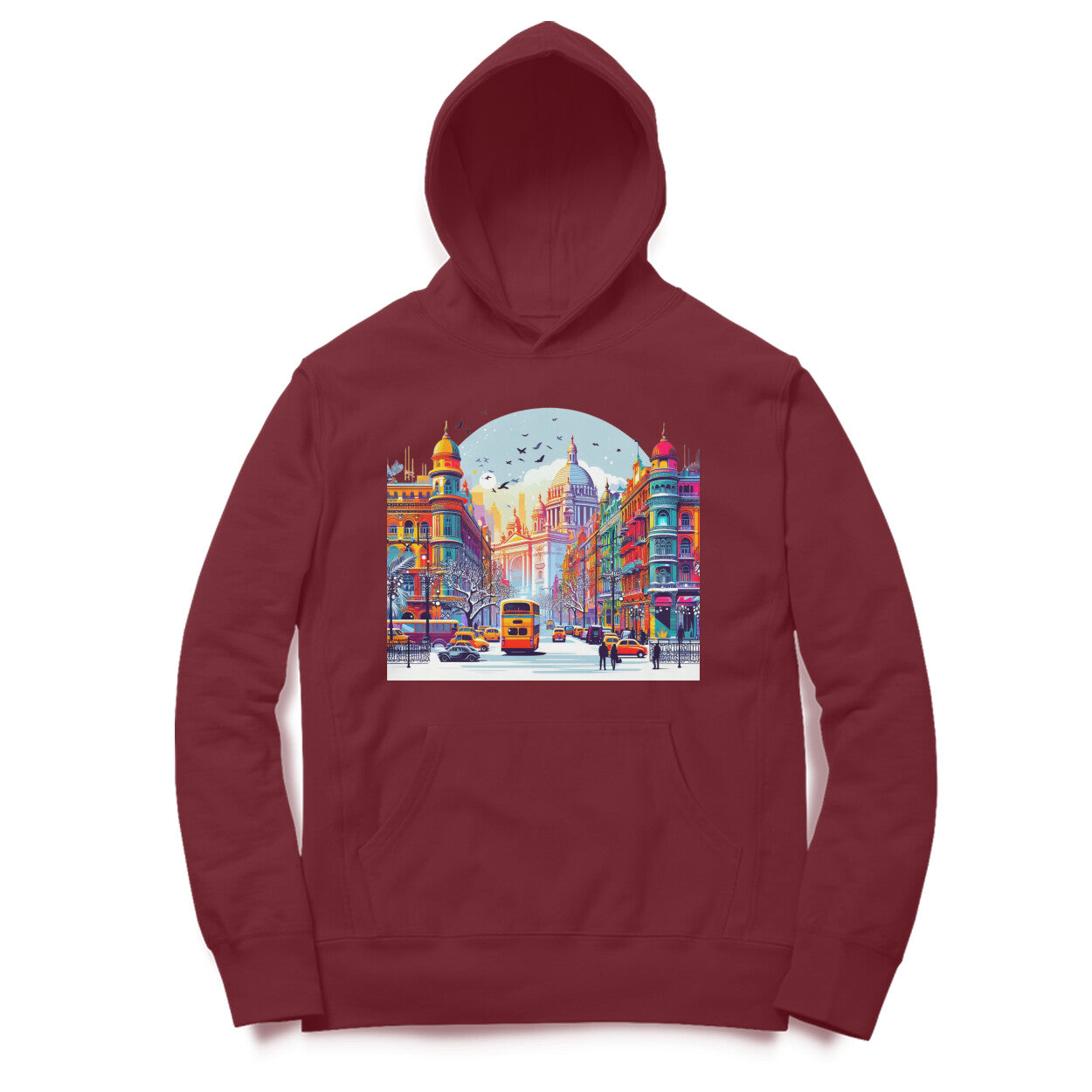 Kolkata Dreams Unisex Printed Hoodie - Urban Fantasy Edition