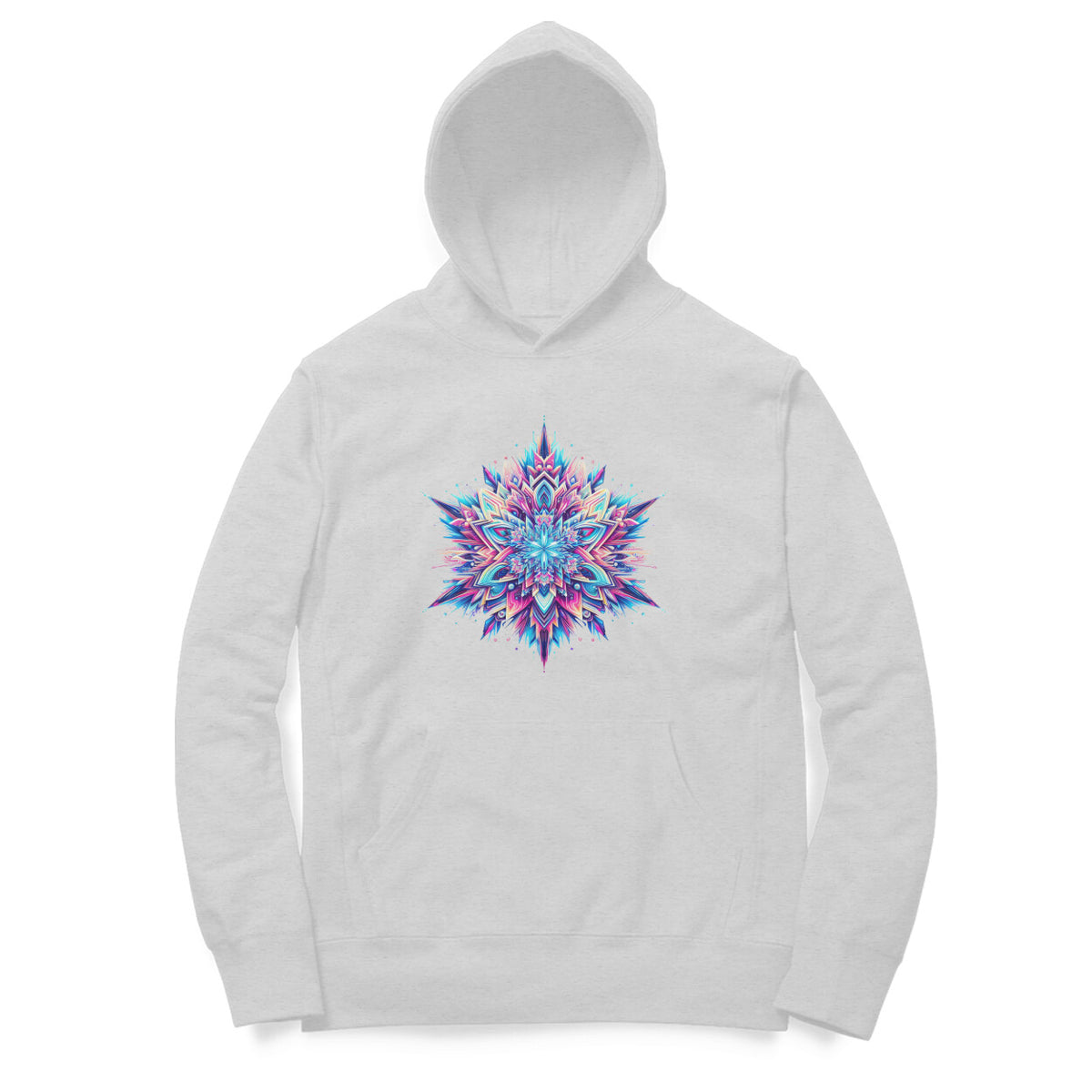 Psychedelic Snowflake Unisex Hoodie - Winter Wonderland Collection