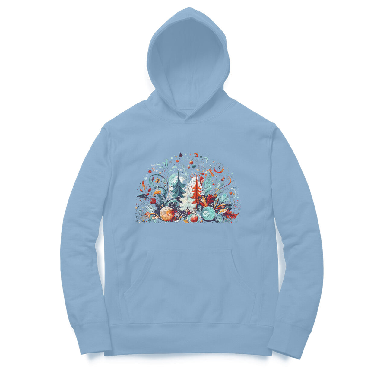 Winter Wonderland Men's Printed Hoodie - Christmas Magic Edition