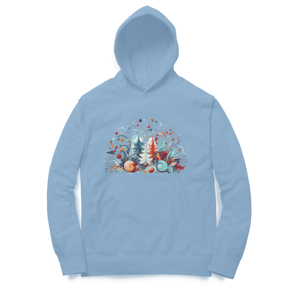 Winter Wonderland Men's Printed Hoodie - Christmas Magic Edition