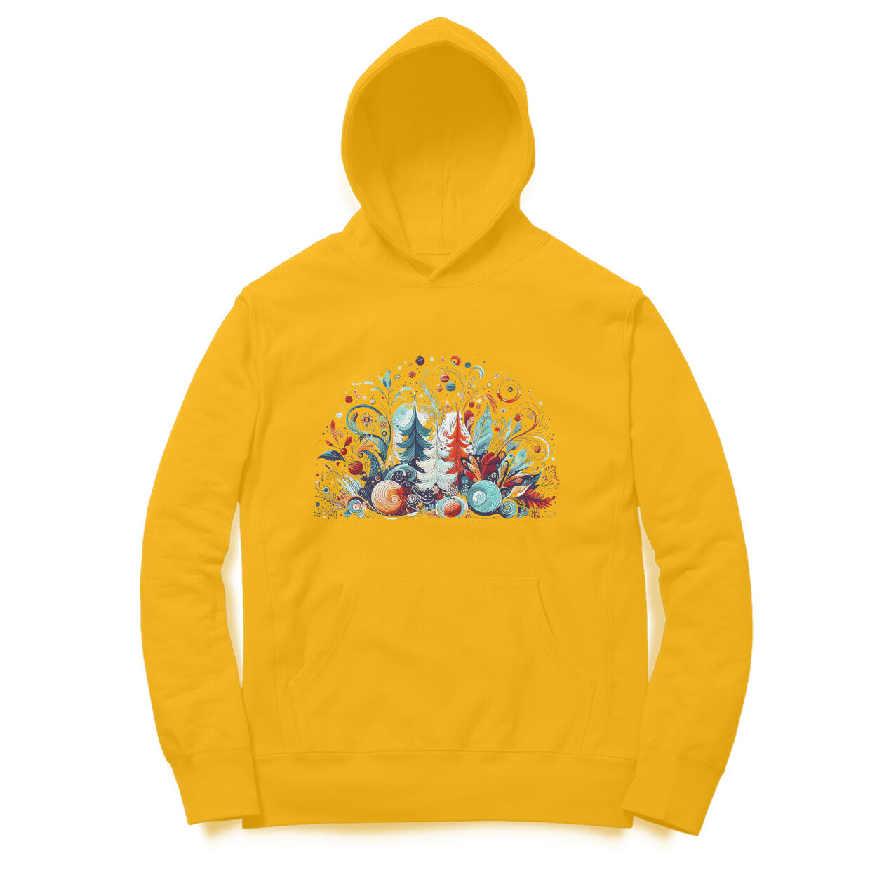 Winter Wonderland Men's Printed Hoodie - Christmas Magic Edition