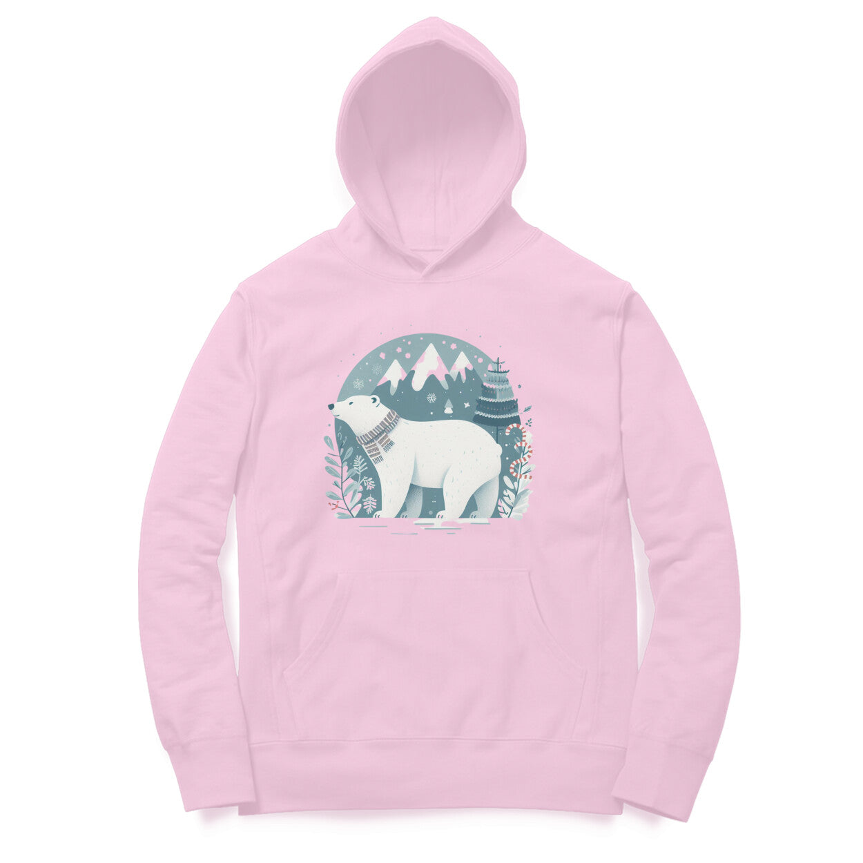 Arctic Chill Unisex Printed Hoodie - Polar Explorer Edition