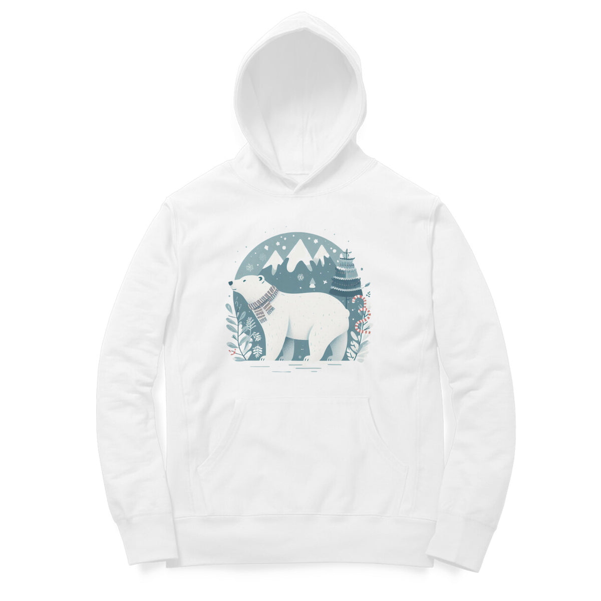 Arctic Chill Unisex Printed Hoodie - Polar Explorer Edition