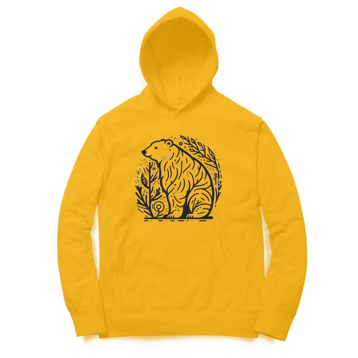Polar Vision Unisex Printed Hoodie - Arctic Sketch Edition
