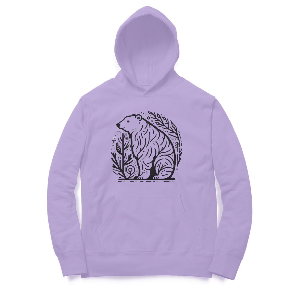 Polar Vision Unisex Printed Hoodie - Arctic Sketch Edition