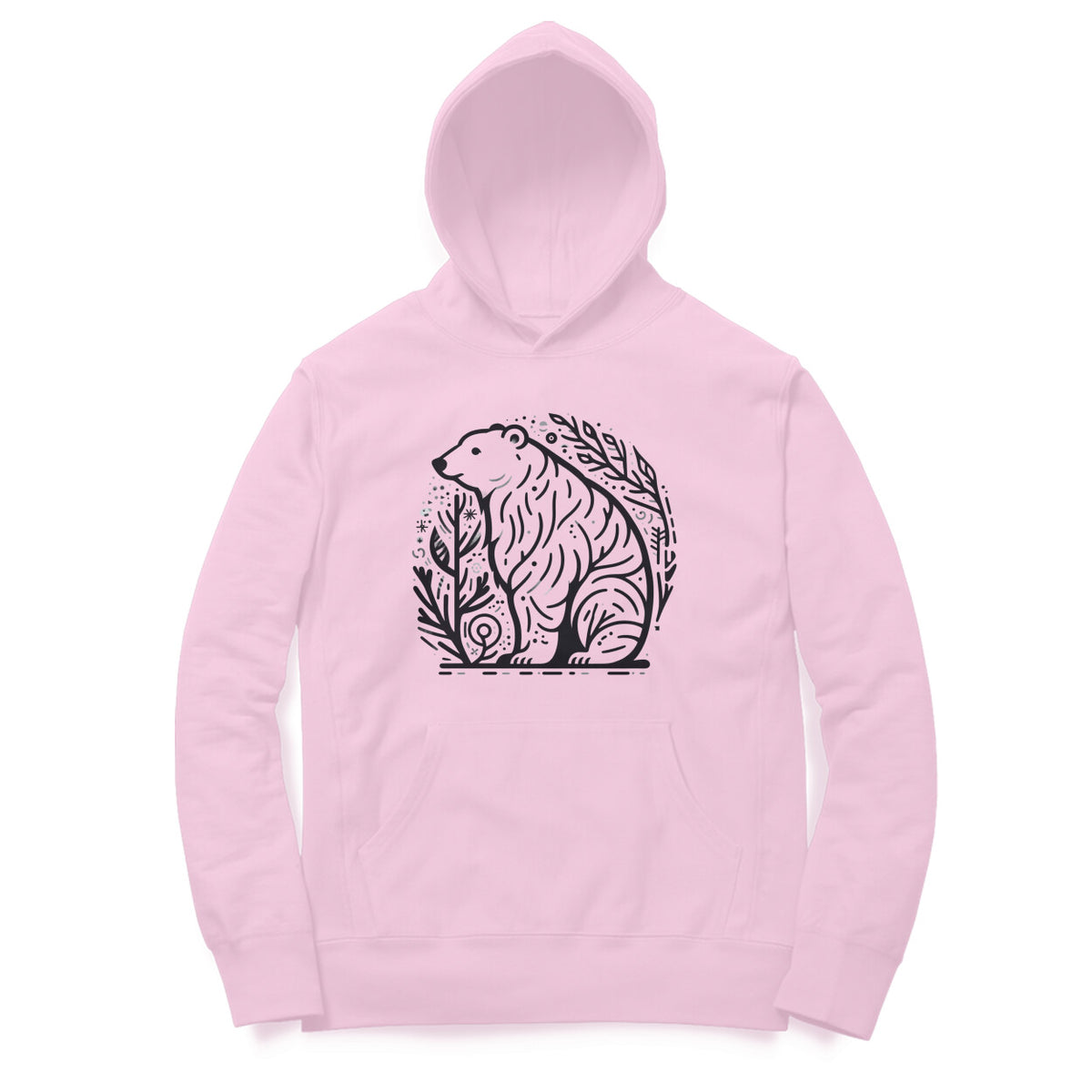 Polar Vision Unisex Printed Hoodie - Arctic Sketch Edition