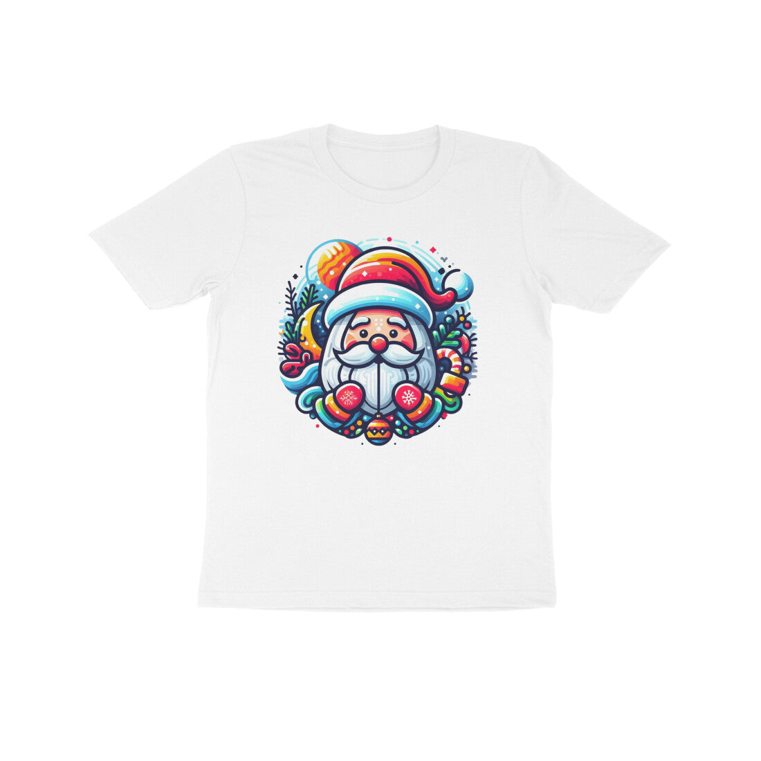 Jolly Jingle: Kid's Santa Claus Round Neck T-Shirt