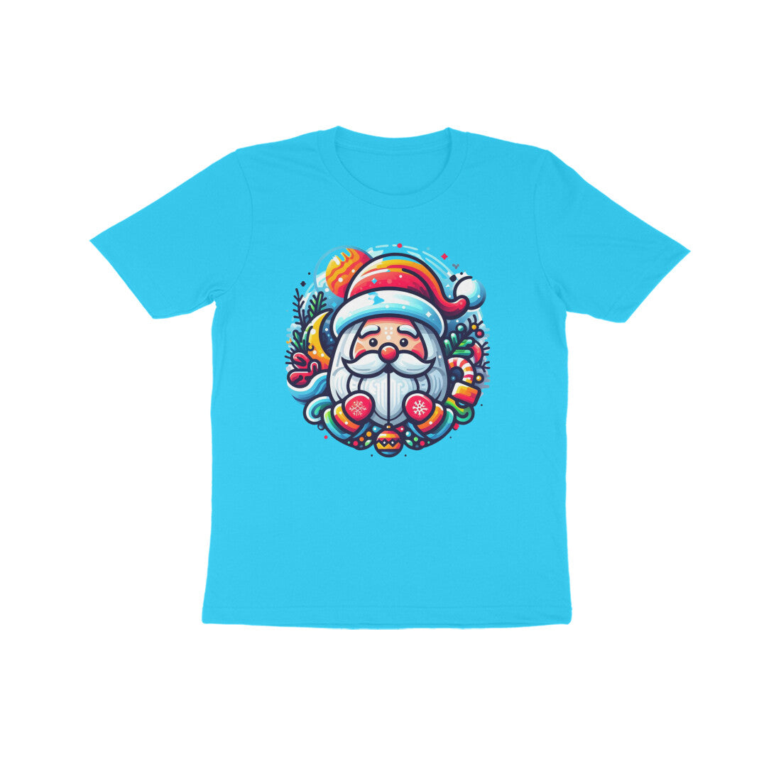 Jolly Jingle: Kid's Santa Claus Round Neck T-Shirt