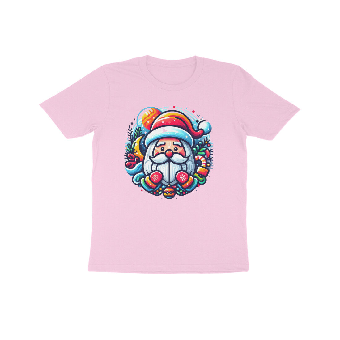 Jolly Jingle: Kid's Santa Claus Round Neck T-Shirt