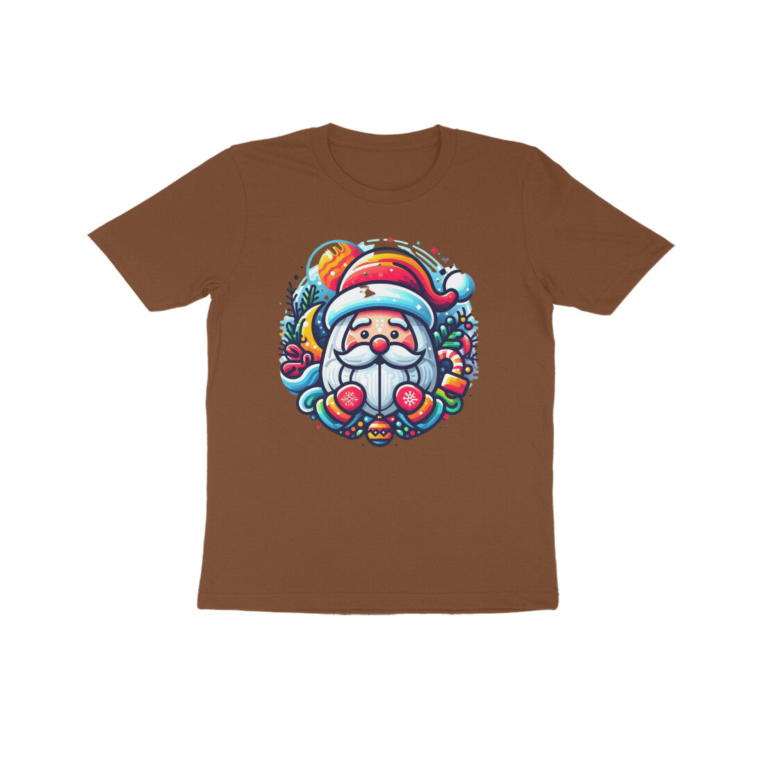 Jolly Jingle: Kid's Santa Claus Round Neck T-Shirt