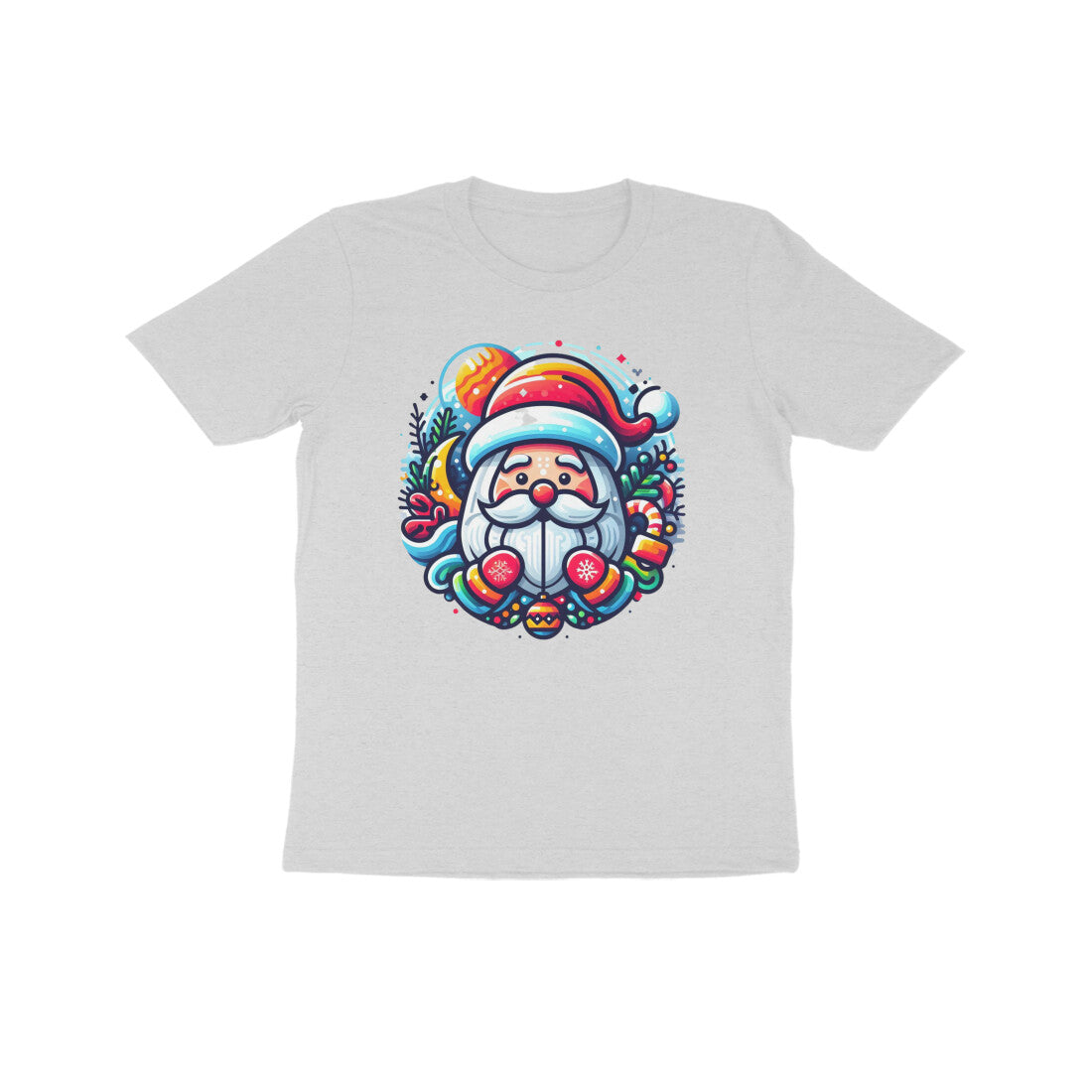Jolly Jingle: Kid's Santa Claus Round Neck T-Shirt