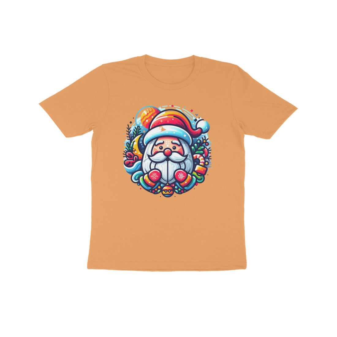 Jolly Jingle: Kid's Santa Claus Round Neck T-Shirt