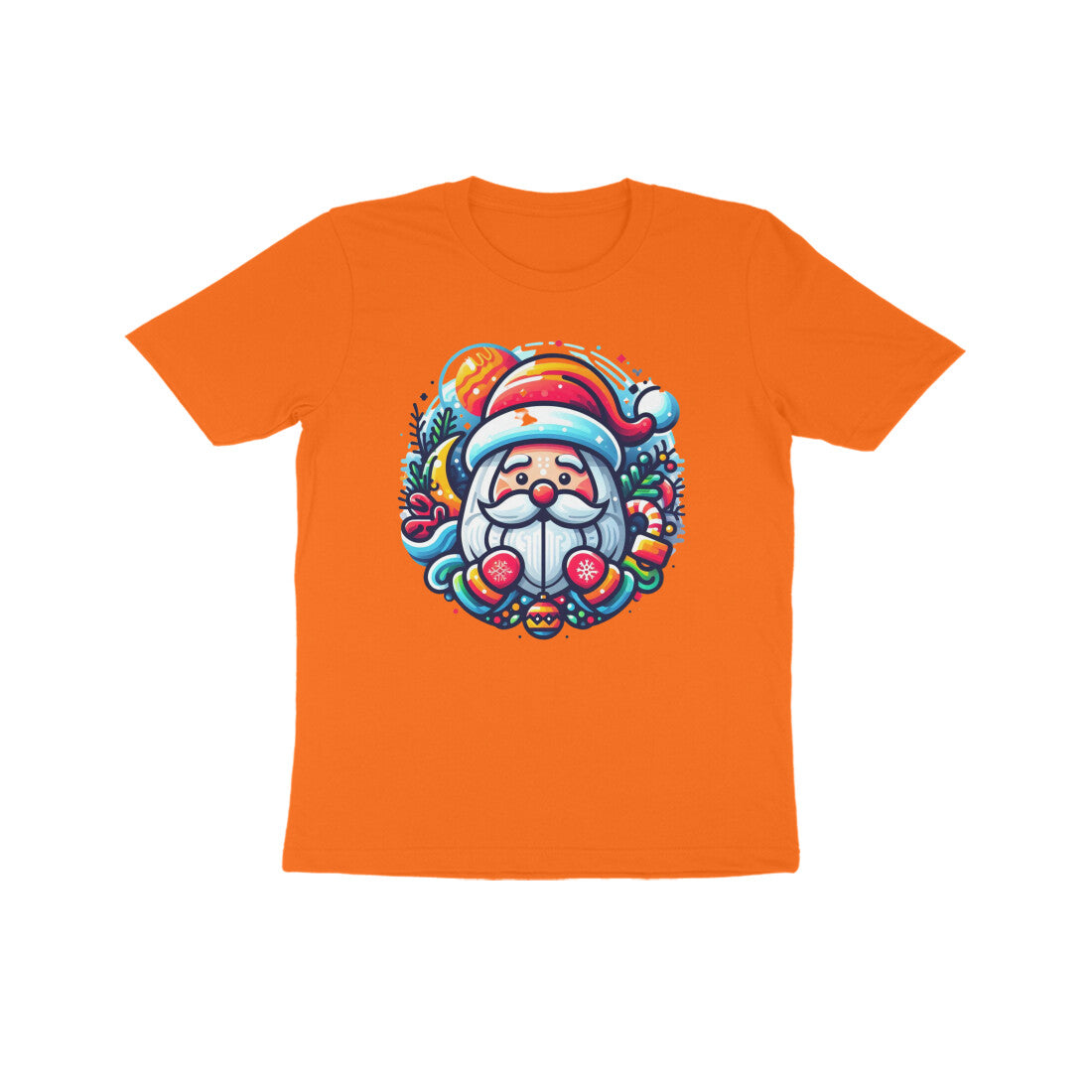Jolly Jingle: Kid's Santa Claus Round Neck T-Shirt