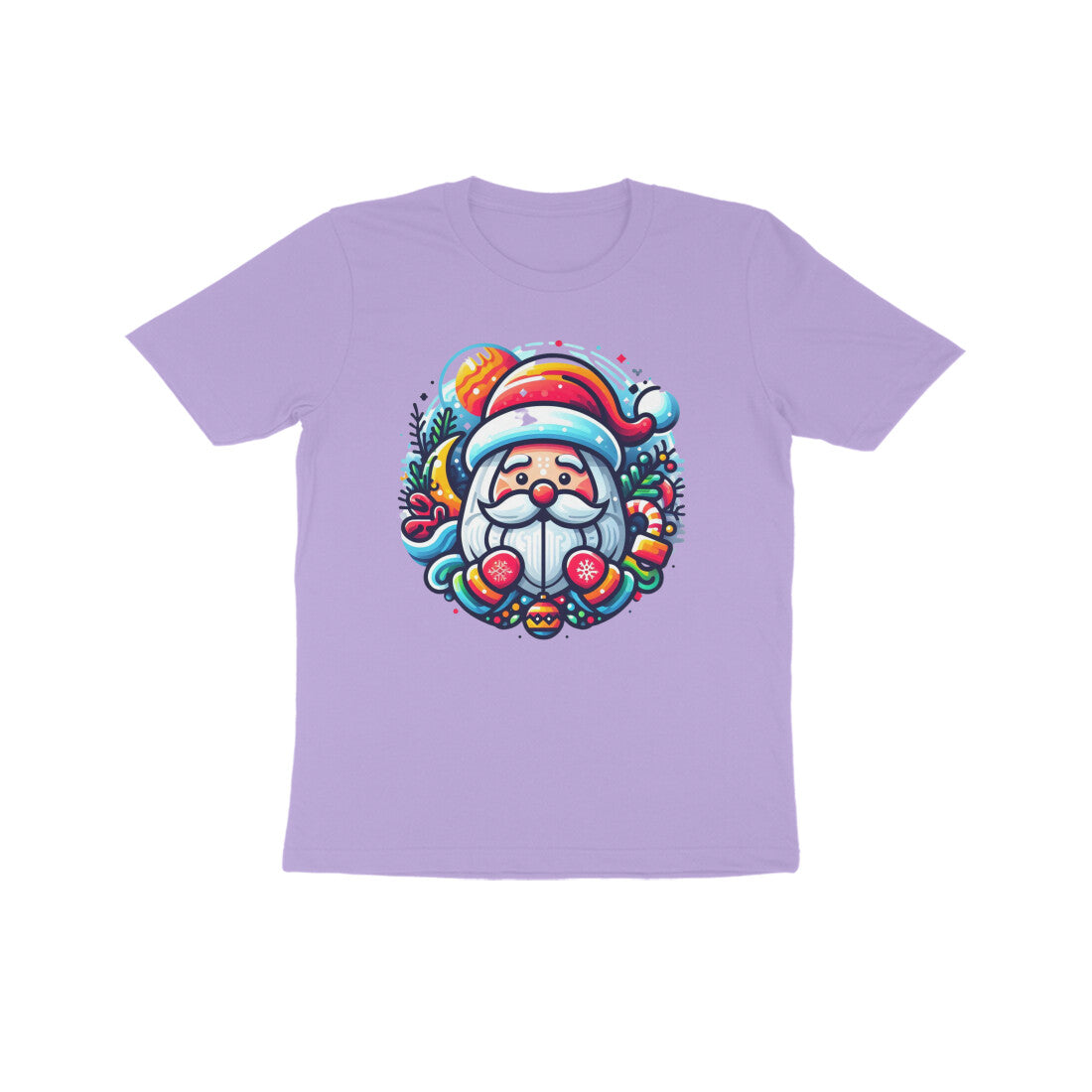 Jolly Jingle: Kid's Santa Claus Round Neck T-Shirt
