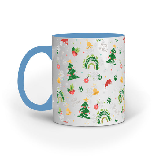 Festive Elegance: Christmas Mug Collection with Diverse Patterns
