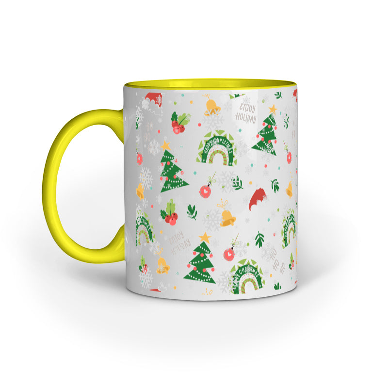 Festive Elegance: Christmas Mug Collection with Diverse Patterns
