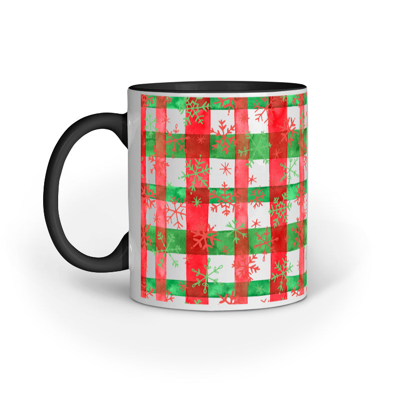 Festive Elegance: Christmas Mug Collection with Diverse Patterns