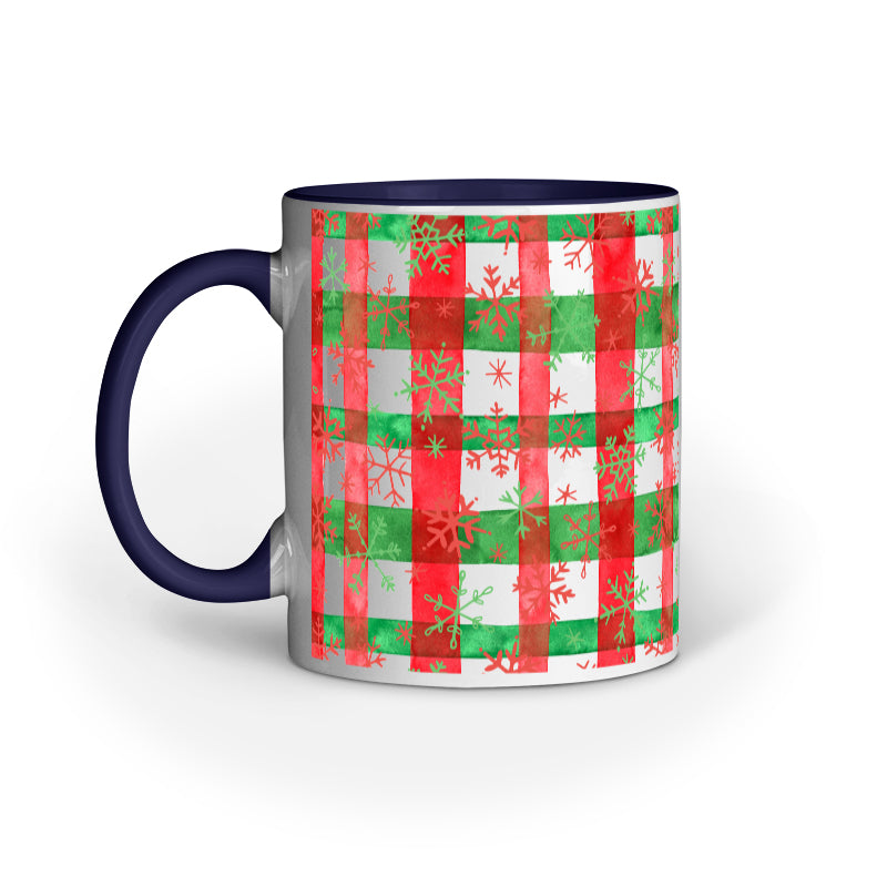 Festive Elegance: Christmas Mug Collection with Diverse Patterns