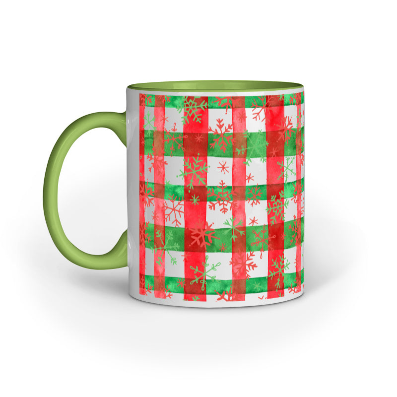 Festive Elegance: Christmas Mug Collection with Diverse Patterns