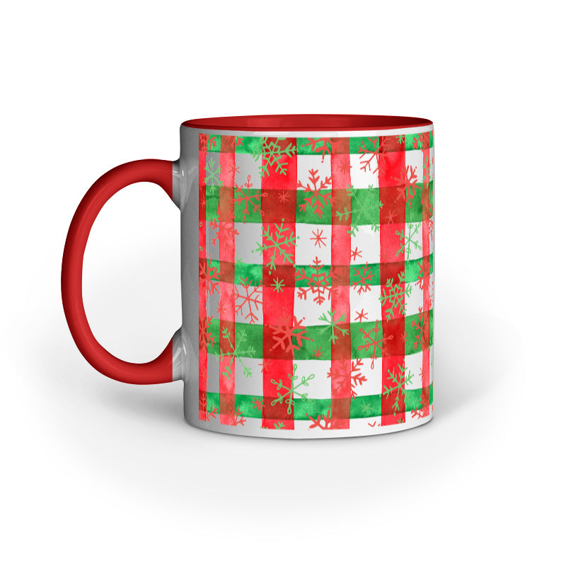 Festive Elegance: Christmas Mug Collection with Diverse Patterns