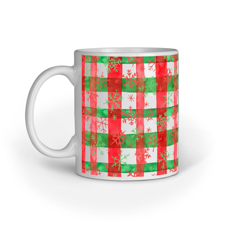 Festive Elegance: Christmas Mug Collection with Diverse Patterns