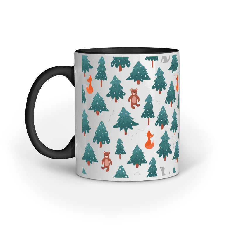 Festive Elegance: Christmas Mug Collection with Diverse Patterns
