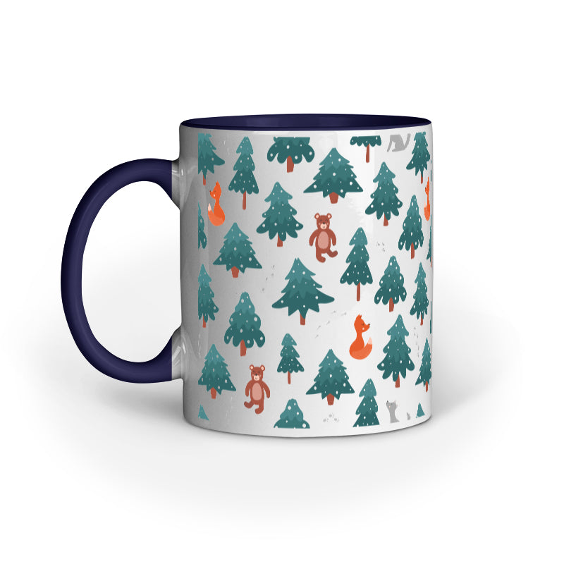 Festive Elegance: Christmas Mug Collection with Diverse Patterns