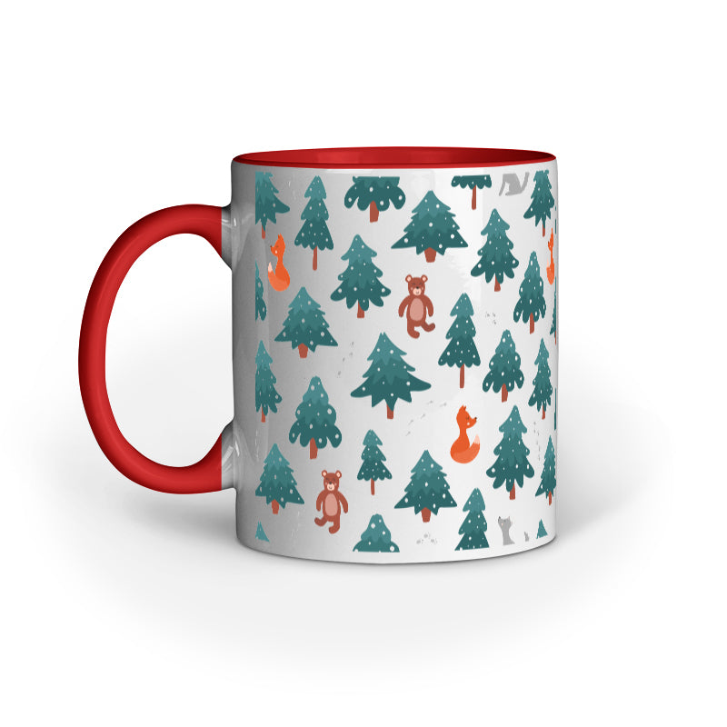 Festive Elegance: Christmas Mug Collection with Diverse Patterns