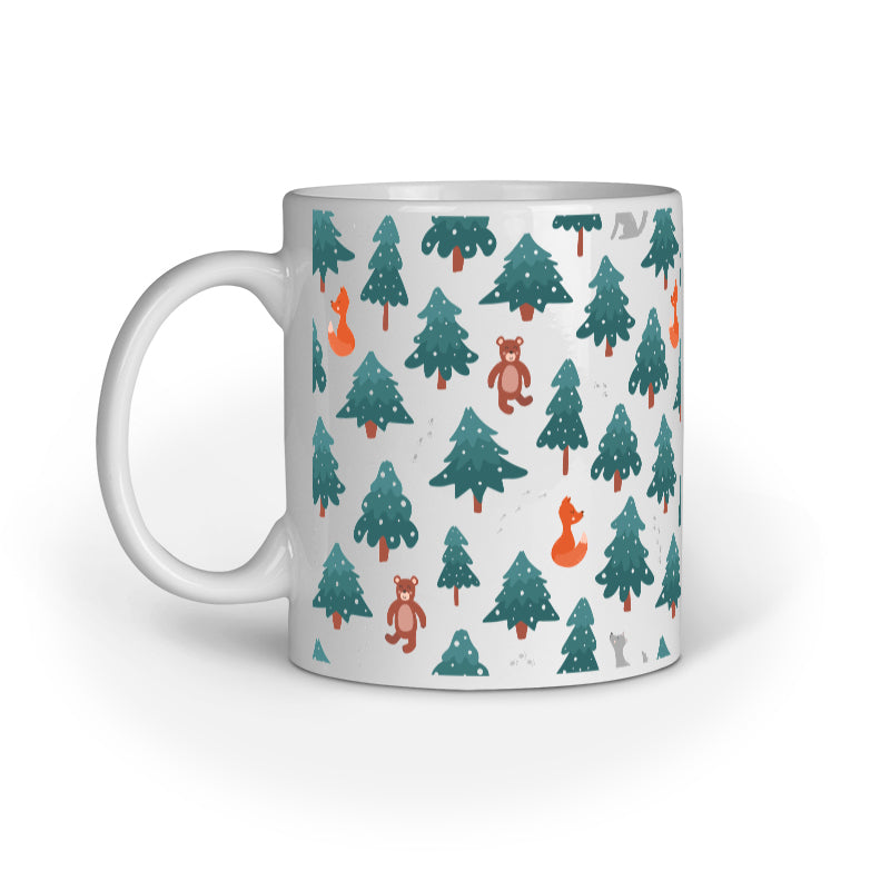 Festive Elegance: Christmas Mug Collection with Diverse Patterns