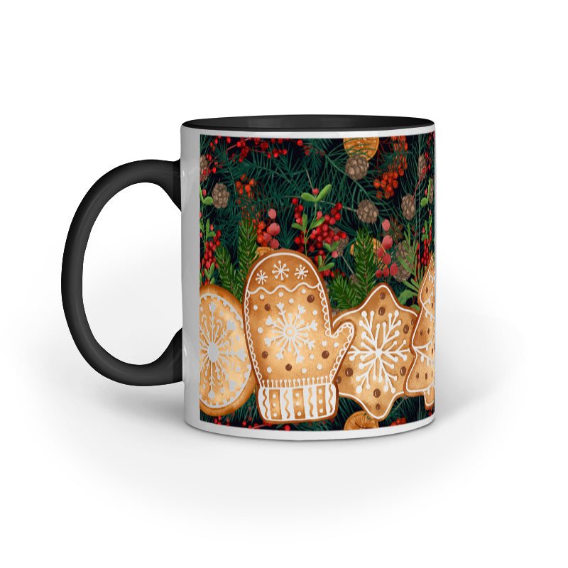 Festive Elegance: Christmas Mug Collection with Diverse Patterns