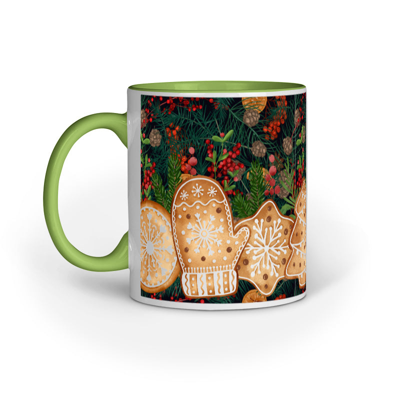 Festive Elegance: Christmas Mug Collection with Diverse Patterns