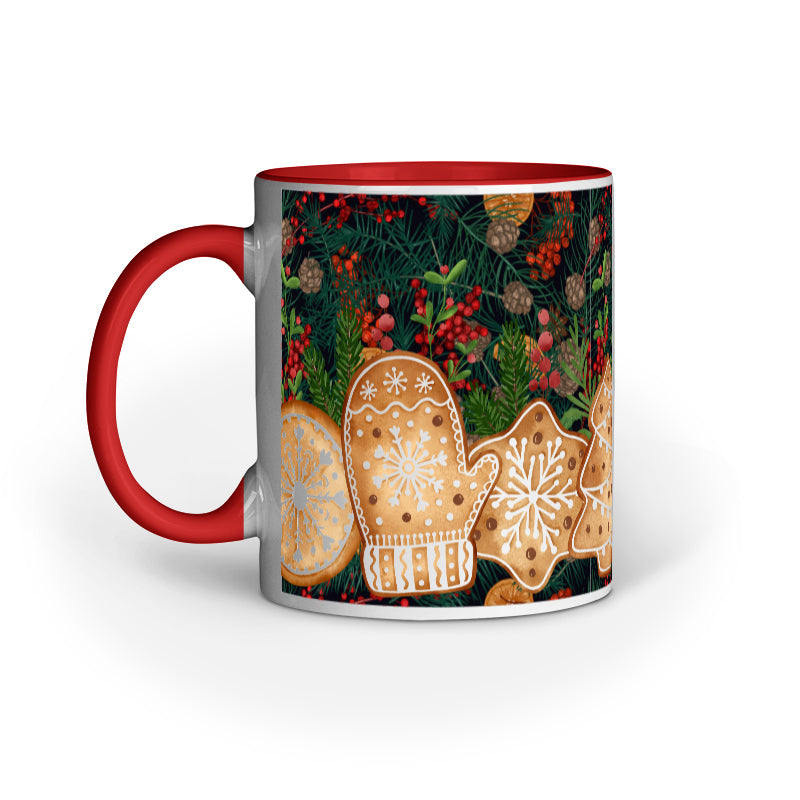 Festive Elegance: Christmas Mug Collection with Diverse Patterns