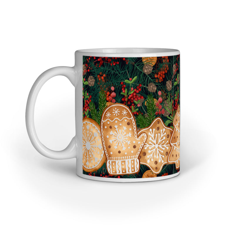 Festive Elegance: Christmas Mug Collection with Diverse Patterns