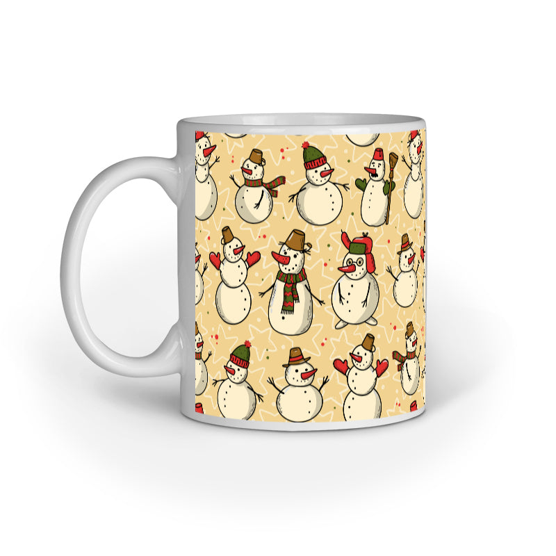 Festive Elegance: Christmas Mug Collection with Diverse Patterns