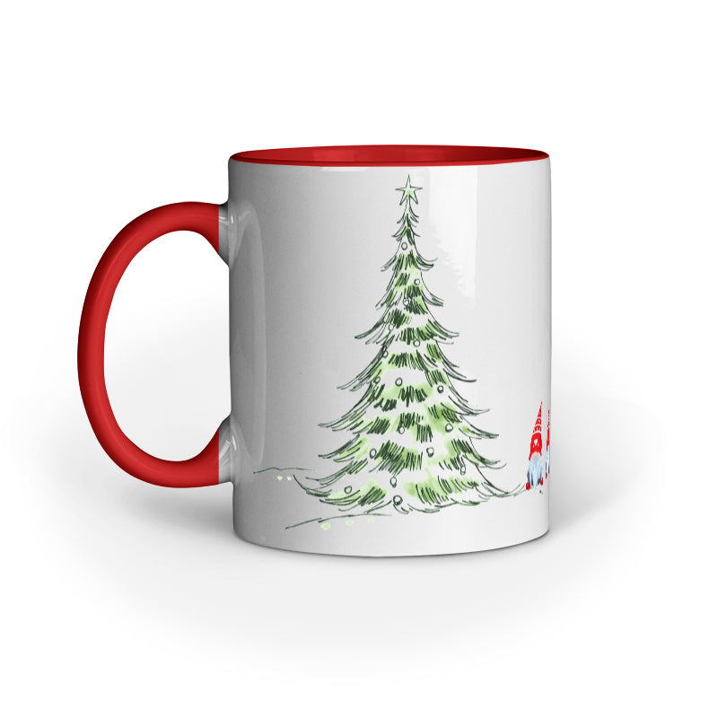 Festive Elegance: Christmas Mug Collection with Diverse Patterns