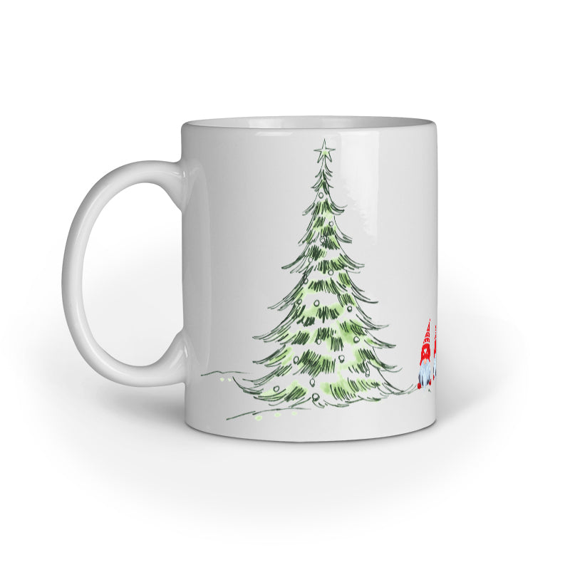 Festive Elegance: Christmas Mug Collection with Diverse Patterns