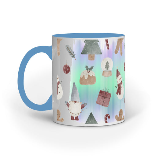 Festive Elegance: Christmas Mug Collection with Diverse Patterns