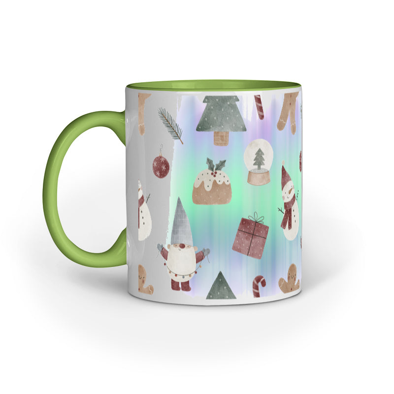 Festive Elegance: Christmas Mug Collection with Diverse Patterns