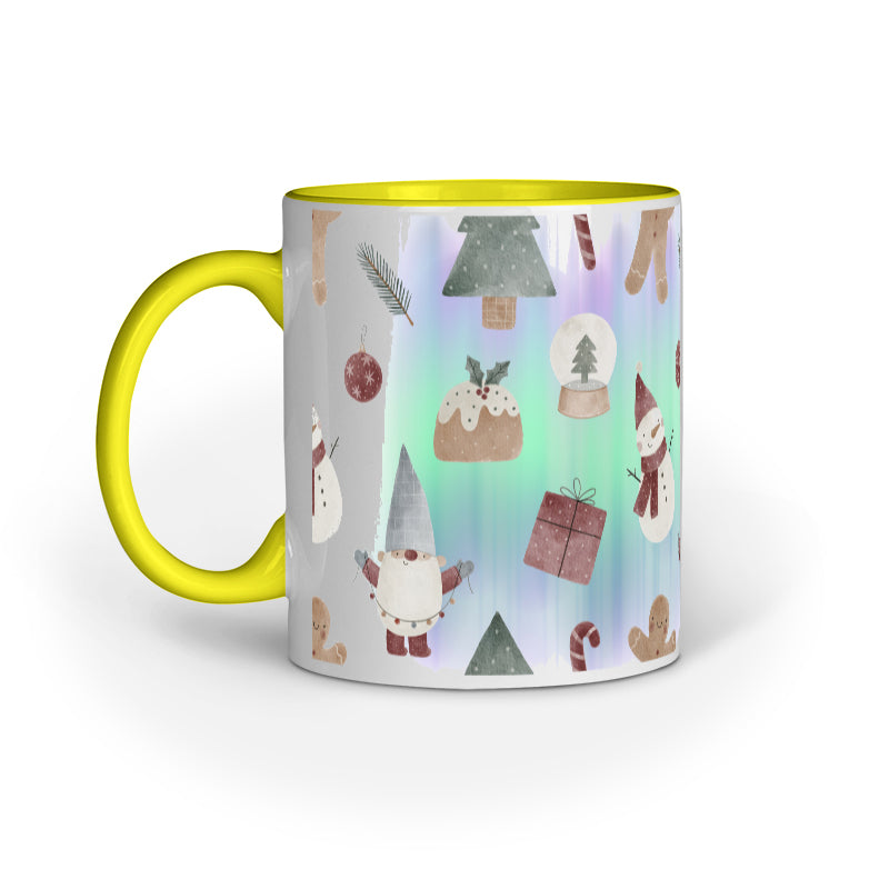 Festive Elegance: Christmas Mug Collection with Diverse Patterns
