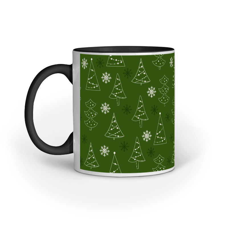 Festive Elegance: Christmas Mug Collection with Diverse Patterns