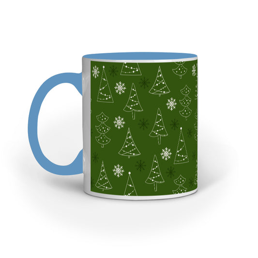 Festive Elegance: Christmas Mug Collection with Diverse Patterns