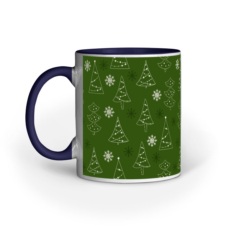 Festive Elegance: Christmas Mug Collection with Diverse Patterns