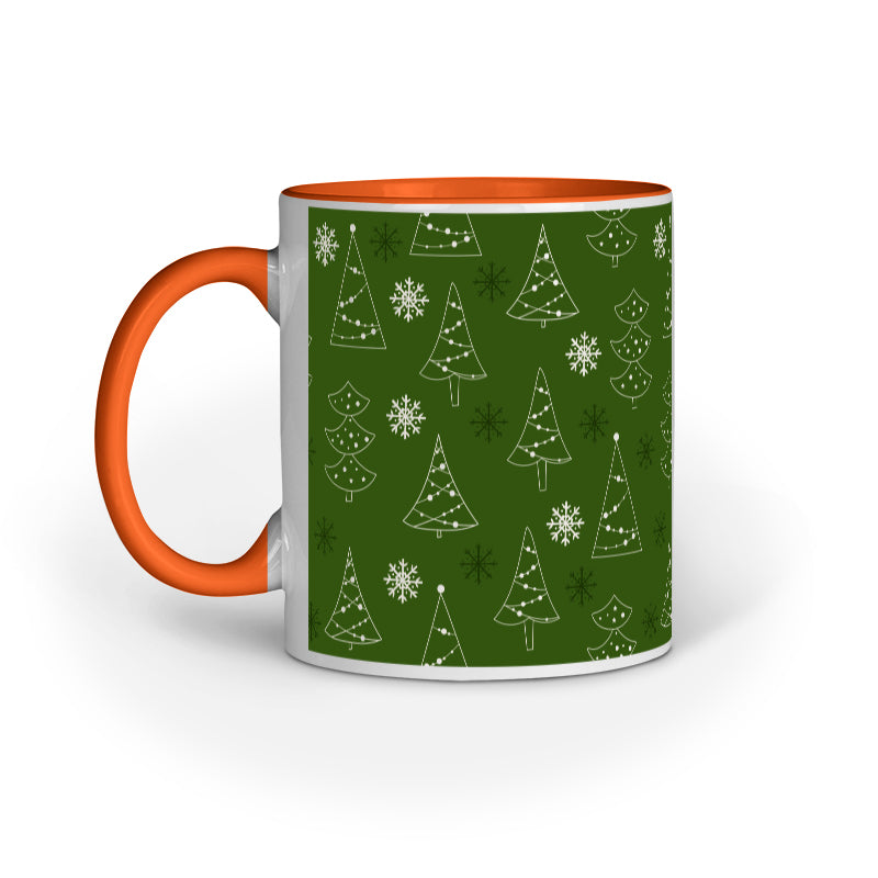 Festive Elegance: Christmas Mug Collection with Diverse Patterns